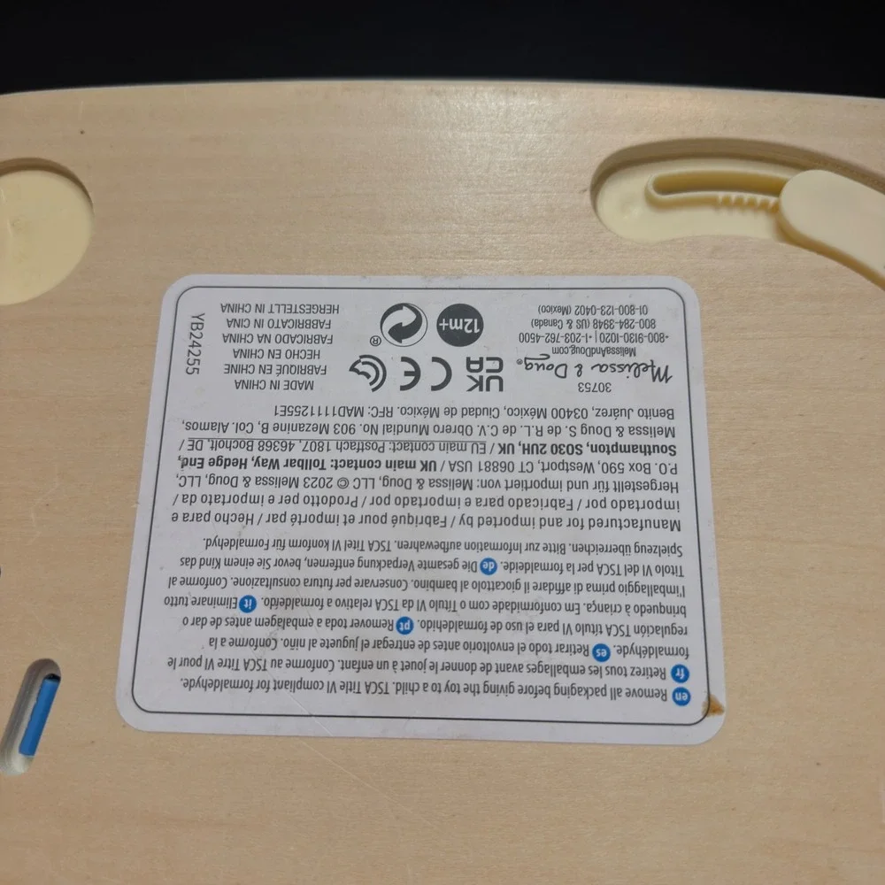 Melissa & Doug Wooden Laptop Activity Board 30753 Toddler Sensory Office Toy
